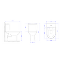 Bacia para Caixa Acoplada Duna Branco Gelo Deca P.707.17