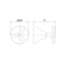 Acabamento para registro Docol Base 1/2", 3/4" e 1" Docol Primor 00675306