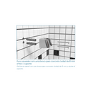Suporte Quadrado para Duchas Higiênicas Branco Blukit 200104