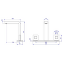 Misturador Lavatório De Mesa Dot Red Gold Deca 1877.GL.DOT.RD