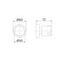 Acabamento Registro Base 1/2", 3/4" e 1" Riva Docol 00449606