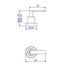 Acabamento Para Registro De Pressão 1/2 E 3/4 Flex Plus Deca 4916.C21.PQ