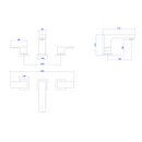 Misturador de Mesa Bica Baixa para Lavatório Unic Black Matte Deca 1875.BL90.MT