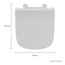 Assento em Termofixo Slow Close e Easy Clean para Bacias Polo Unic Branco Deca AP.416.17