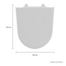 Assento Sanitário Deca para Bacias Carrara, Duna, Level, LK e Nuova Branco AP.236.17