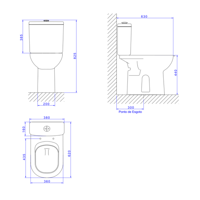 Bacia para Caixa Acoplada Deca Vogue Plus Conforto Branco Deca P.515.17